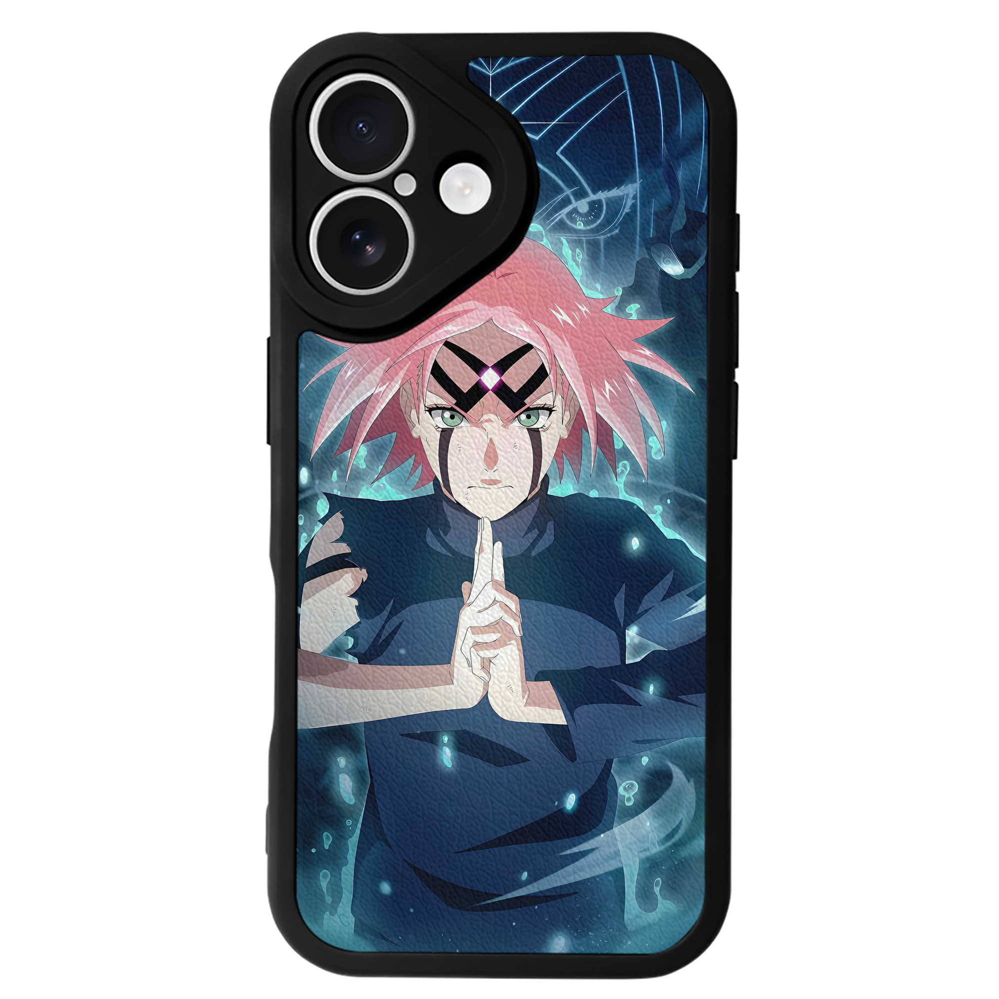 （画像用） NARUTO -ナルト- NARUTO -ナルト- 疾風伝 【iPhone 16シリーズ対応】シリコンスマホケース（レザー調） 材質：シリコン